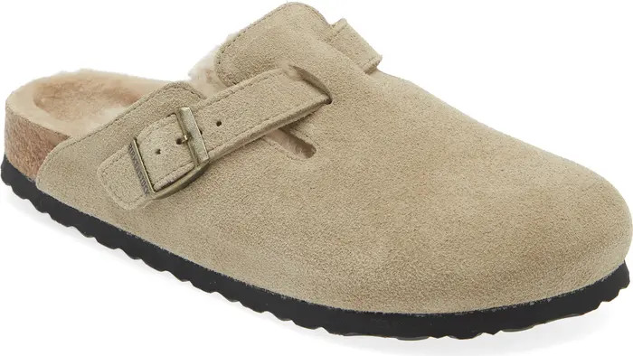 Boston Genuine Shearling Lined Clog (Women) | Nordstrom