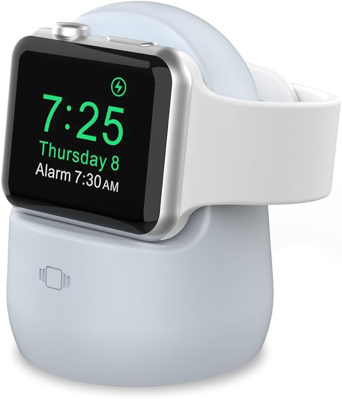 AhaStyle iWatch Stand Silicone Charging Dock Holder Accessories for Apple Watch Series 8/Ultra/SE... | Amazon (US)