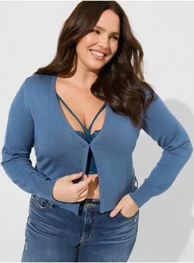 Fitted Long Sleeve Shrug Sweater | Torrid (US & Canada)