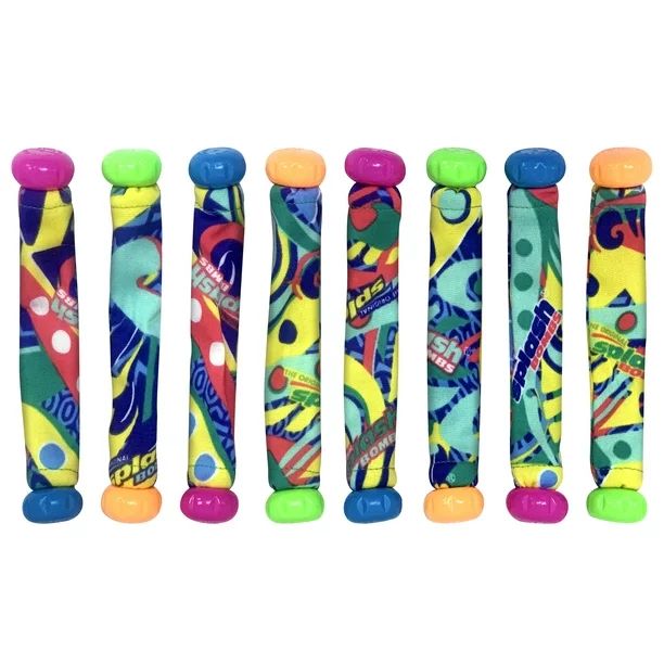 Play Day Fabric Splash Bombs Dizzy Dive Sticks Pool Toy - 8 Pack Dive Stick Set | Walmart (US)