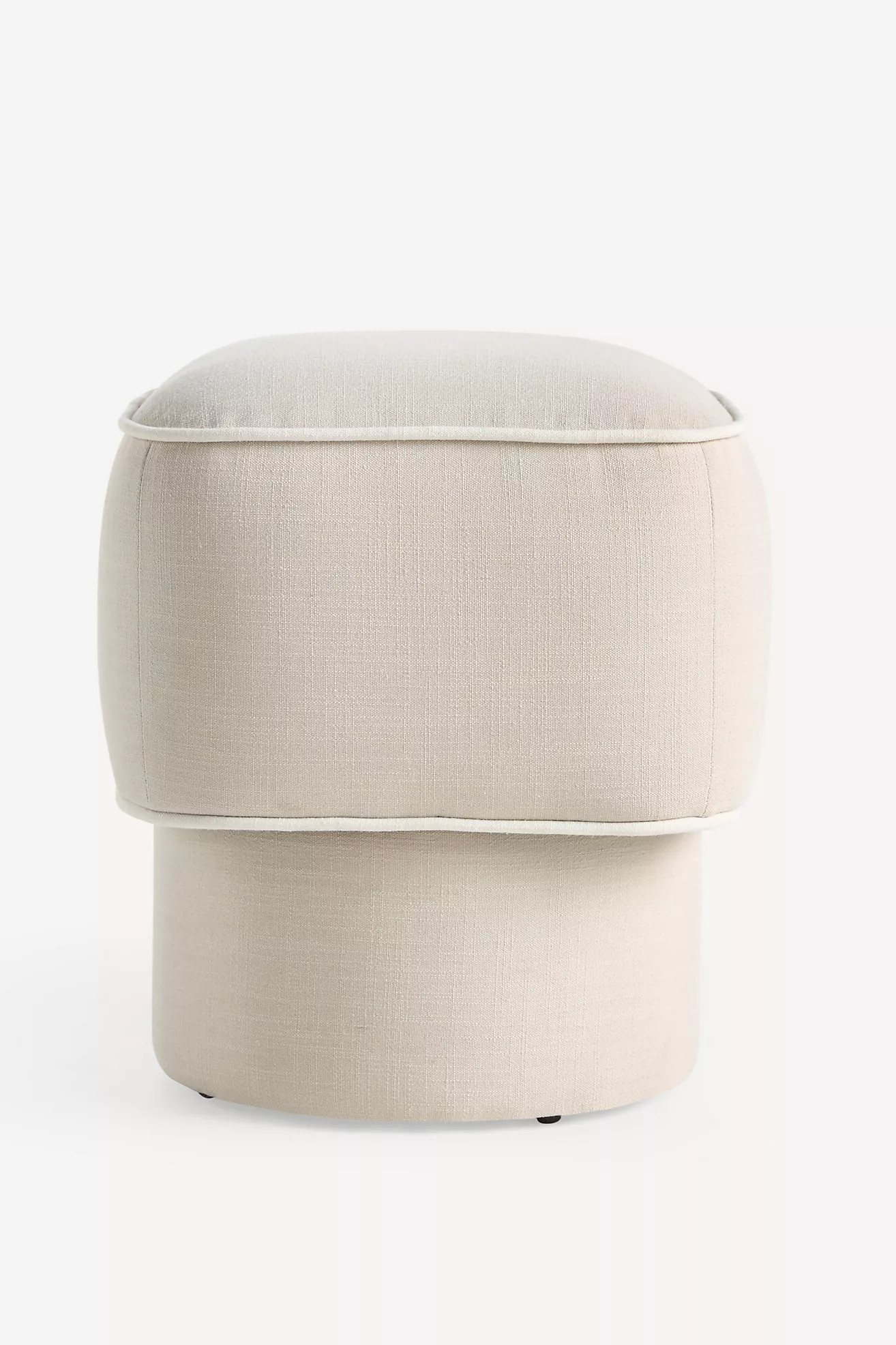 Modella Performance Linen Ottoman | Anthropologie (US)