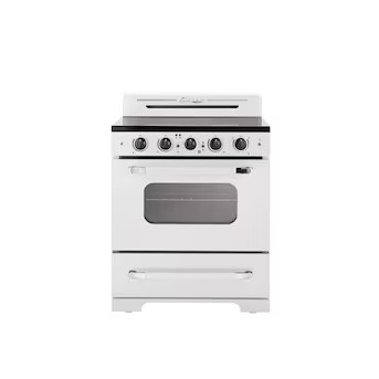 UNIQUE Classic Retro by Unique Classic Retro 30-in Glass Top 5 burners 3.9-cu ft Convection Oven ... | Lowe's