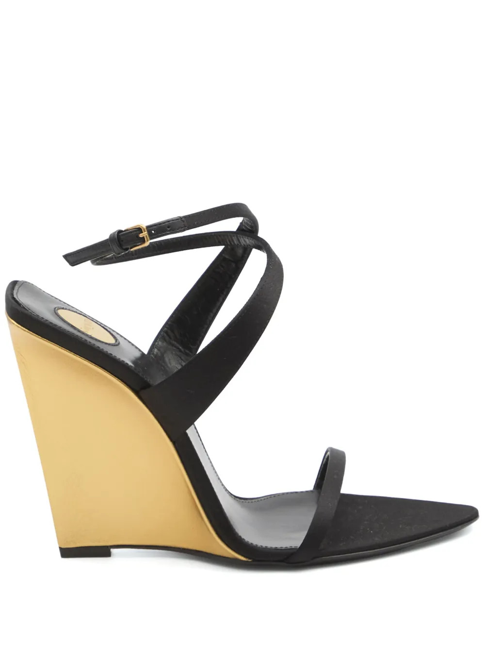 Saint Laurent Salomé Sandals | Black | FARFETCH | Farfetch Global