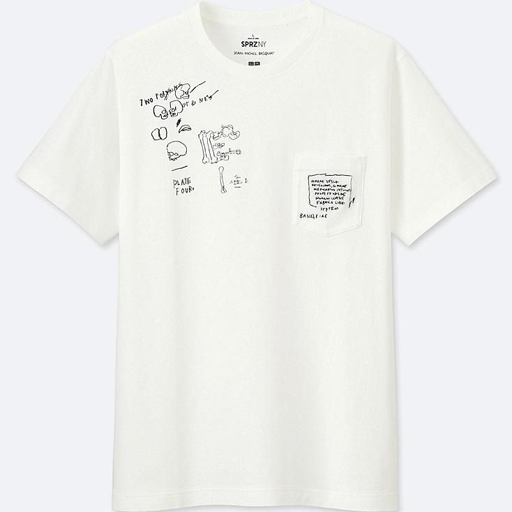 UNIQLO Men's Sprz Ny Short-sleeve Graphic T-Shirt (Jean-michel Basquiat), White, XS | UNIQLO (US)