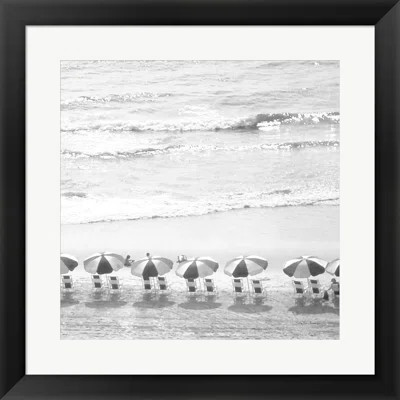 A Day at the Beach BW Crop by Debra Van Swearingen - Picture Frame Graphic Art | Wayfair North America