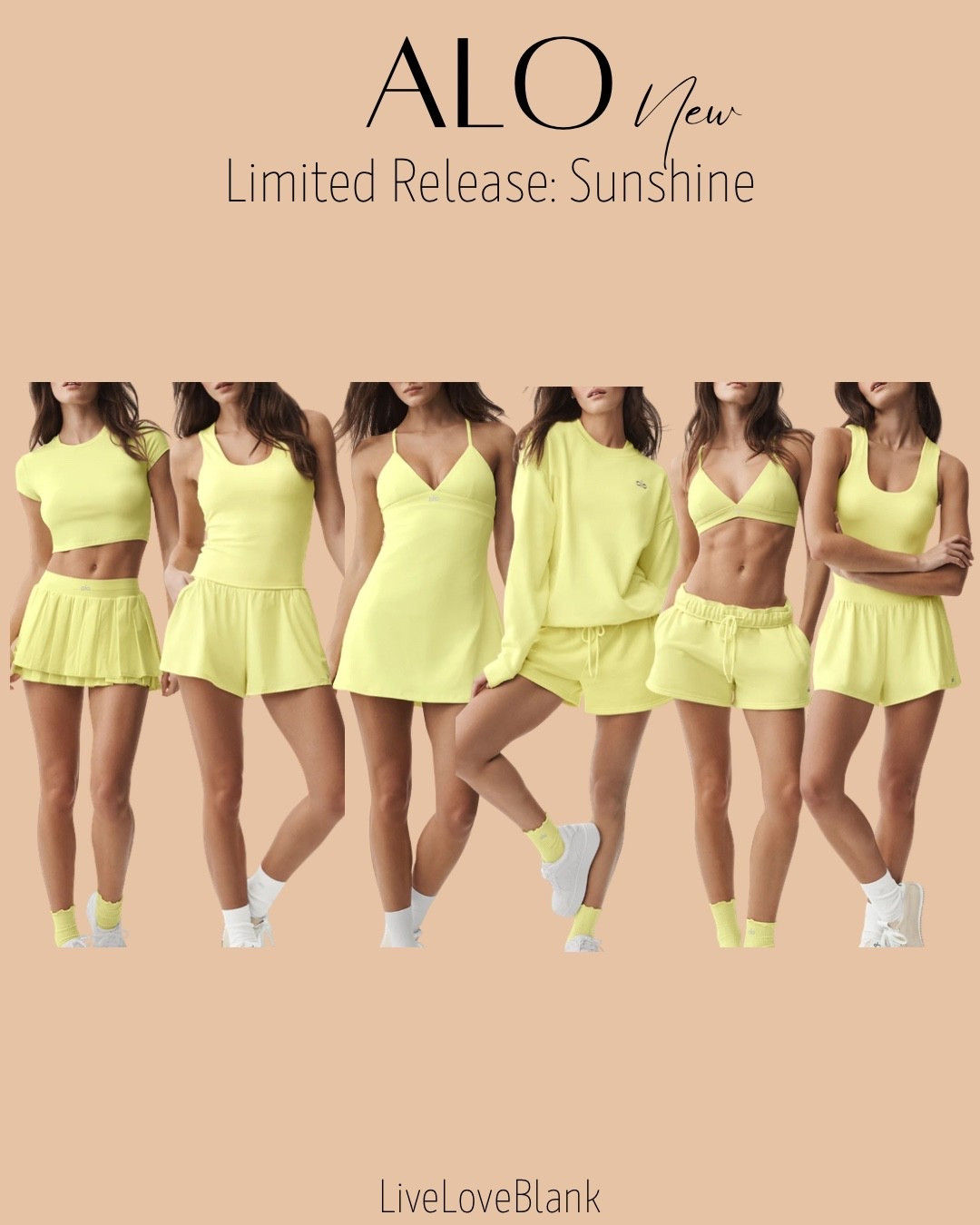Alo new release
Color: sunshine
Athleisure 
Tennis outfits for her
@Alo Yoga 

#LTKootd #LTKfitnessgoals #LTKActive