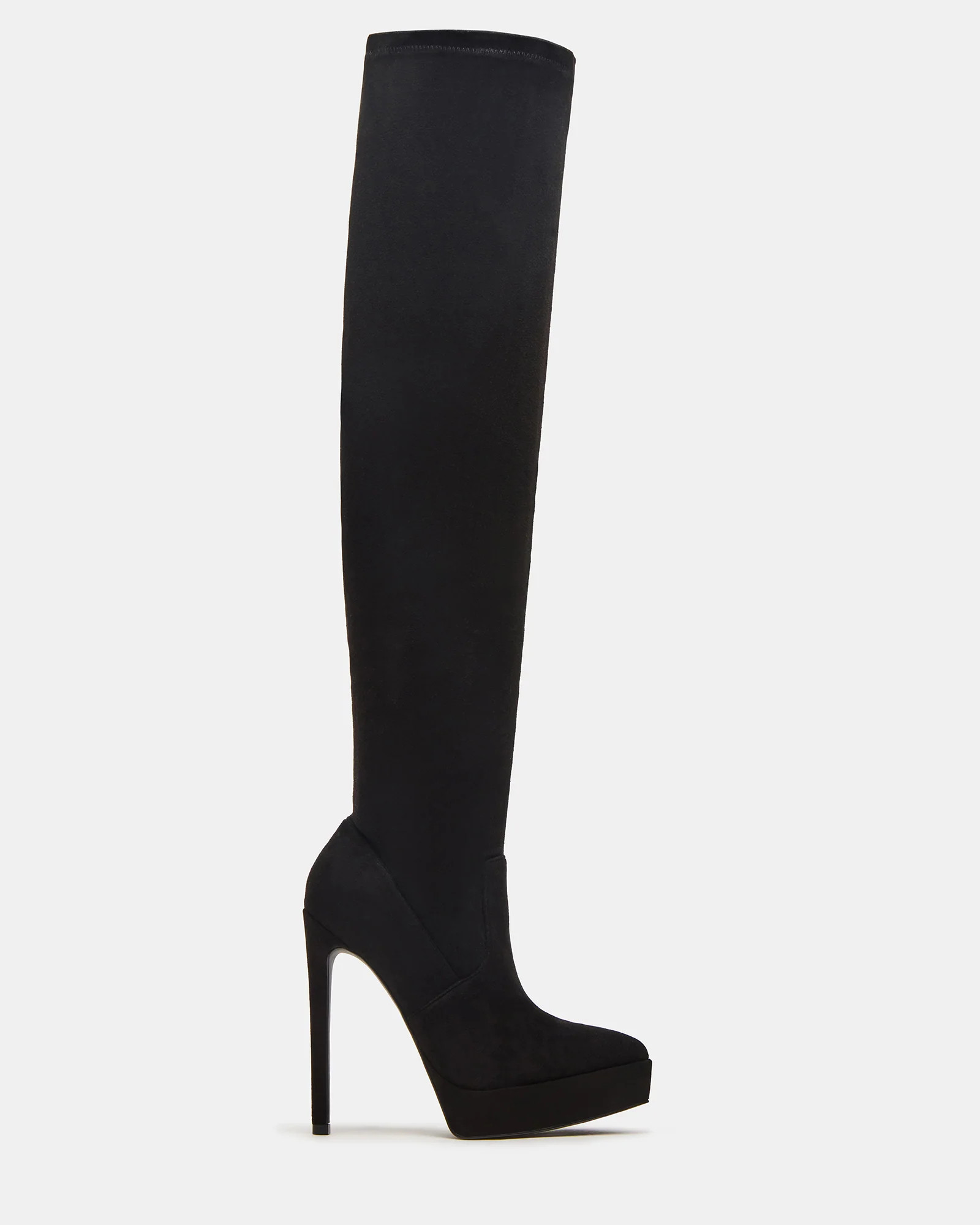 RISE Black Pointed-Toe Stiletto Heeled Women's Boot | Steve Madden (US)