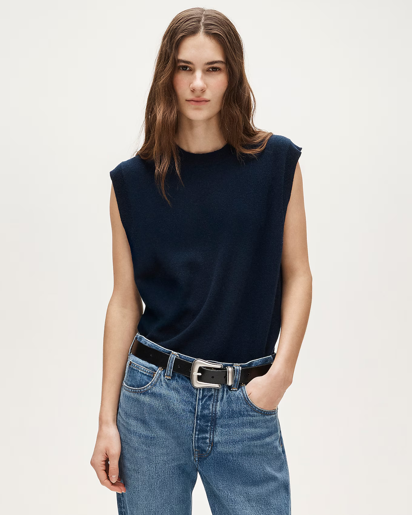 Cashmere relaxed sweater shell | J. Crew US