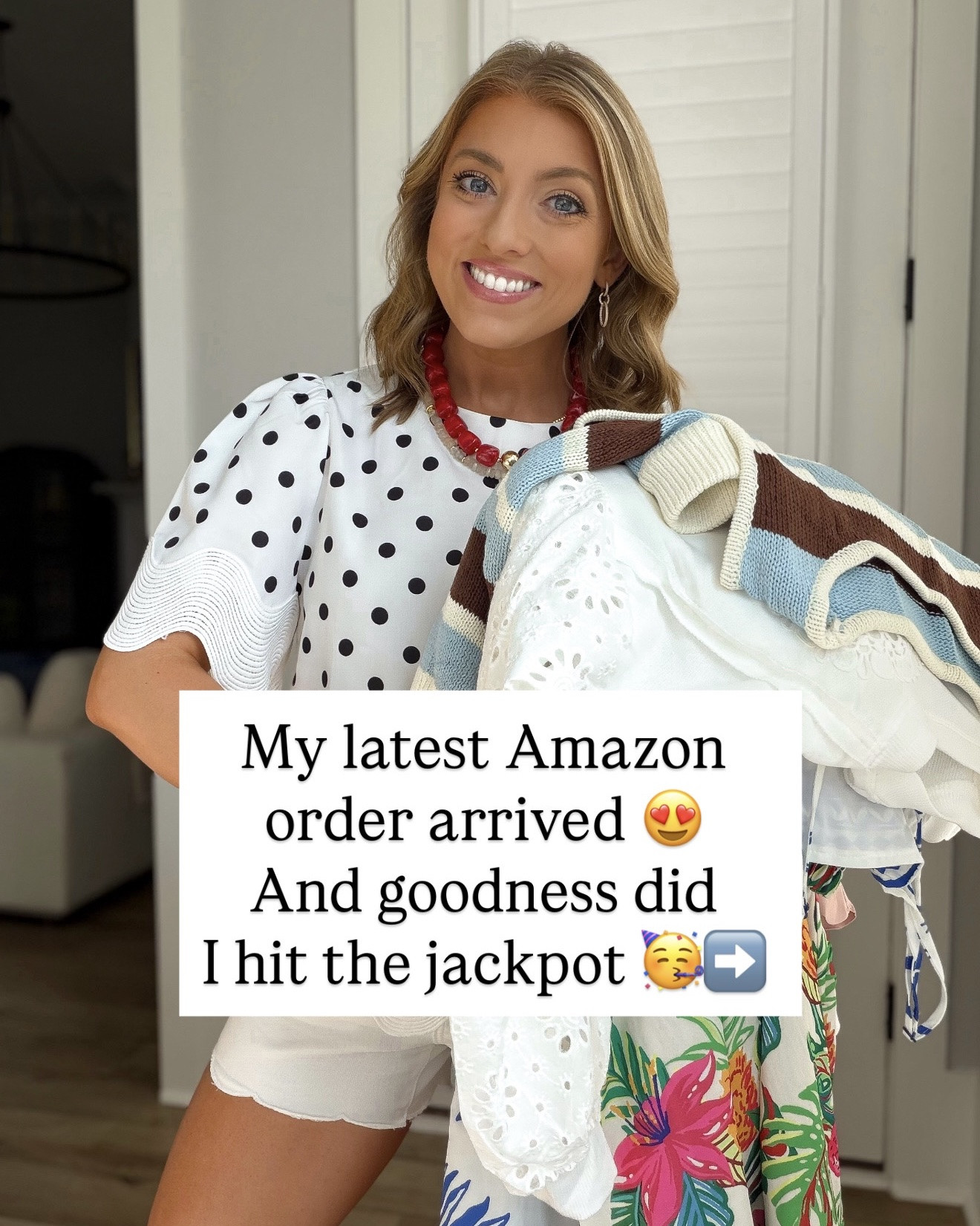 My latest Amazon order just arrived… and this week’s new arrivals did NOT disappoint. 😍📦

If you’re looking for affordable Amazon fashion that looks way more expensive, this haul is full of pieces you’ll be reaching for all summer and into early fall. From colorful vacation-ready dresses and matching sets to elevated everyday basics, cute athleisure, and timeless tops you’ll wear on repeat, these are the kind of finds that sell out fast.

I’m especially loving all the fun prints, lightweight fabrics, easy layering pieces, and versatile outfits that can be dressed up with sandals and jewelry or kept casual for everyday errands. Whether you’re shopping for vacation outfits, teacher outfits, weekend style, brunch looks, or everyday mom fashion, there’s something in this haul for everyone.

Which look is your favorite? 🌸💙🏝️

✨ Amazon fashion haul
✨ Amazon new arrivals
✨ Affordable Amazon outfits
✨ Summer outfits from Amazon
✨ Vacation outfit ideas
✨ Everyday casual style
✨ Matching sets
✨ Resort wear
✨ Amazon dresses
✨ Amazon fashion finds
✨ Budget-friendly fashion
✨ Easy outfit inspiration

#amazonfashion #amazonfinds #amazonstyle #amazonnewarrivals #amazonhaul #amazonoutfits #summerfashion #summeroutfits #vacationstyle #vacationoutfits #resortwear #casualstyle #everydaystyle #affordablefashion #fashionfinds #matchingset #amazondress #momstyle #ootd #styleinspiration

#LTKootd #LTKPetite #LTKTravel