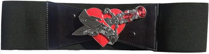 Women's Kreepsville Elvira Dagger Elastic Waist Belt Red S/M | Amazon (US)