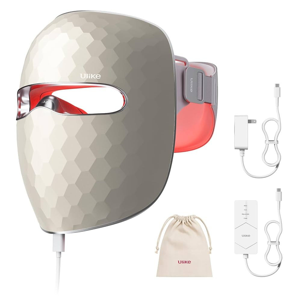 Ulike ReGlow LED Light Therapy Mask, Red Light Therapy for Face, 4 Modes with Red, Blue, Yellow &... | Amazon (US)
