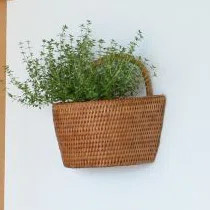 Telford Handwoven Rattan Wall Basket | Wayfair North America