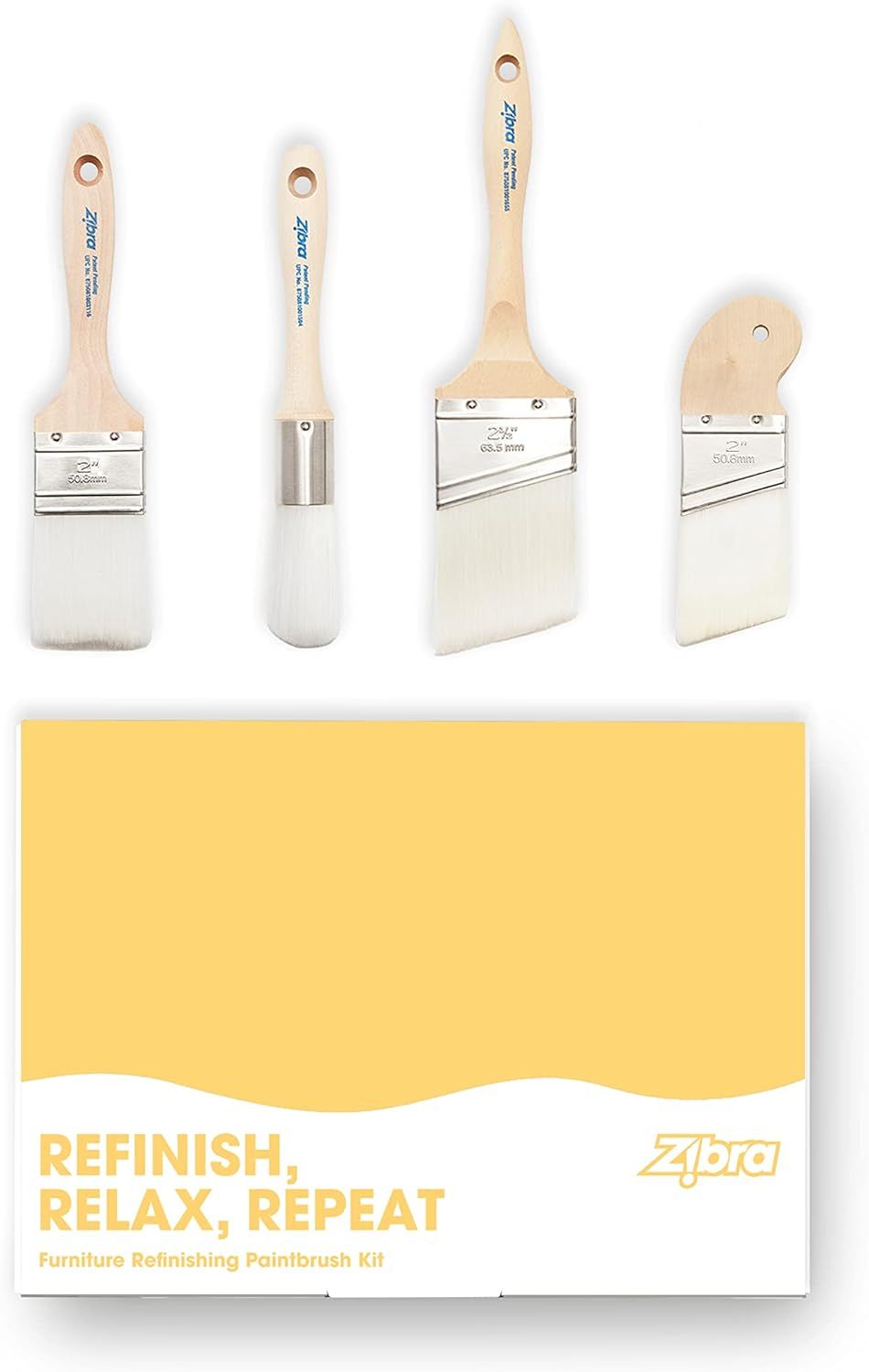 Zibra Furniture Refinishing Paint Brush Kits- 4 Pieces | Amazon (US)