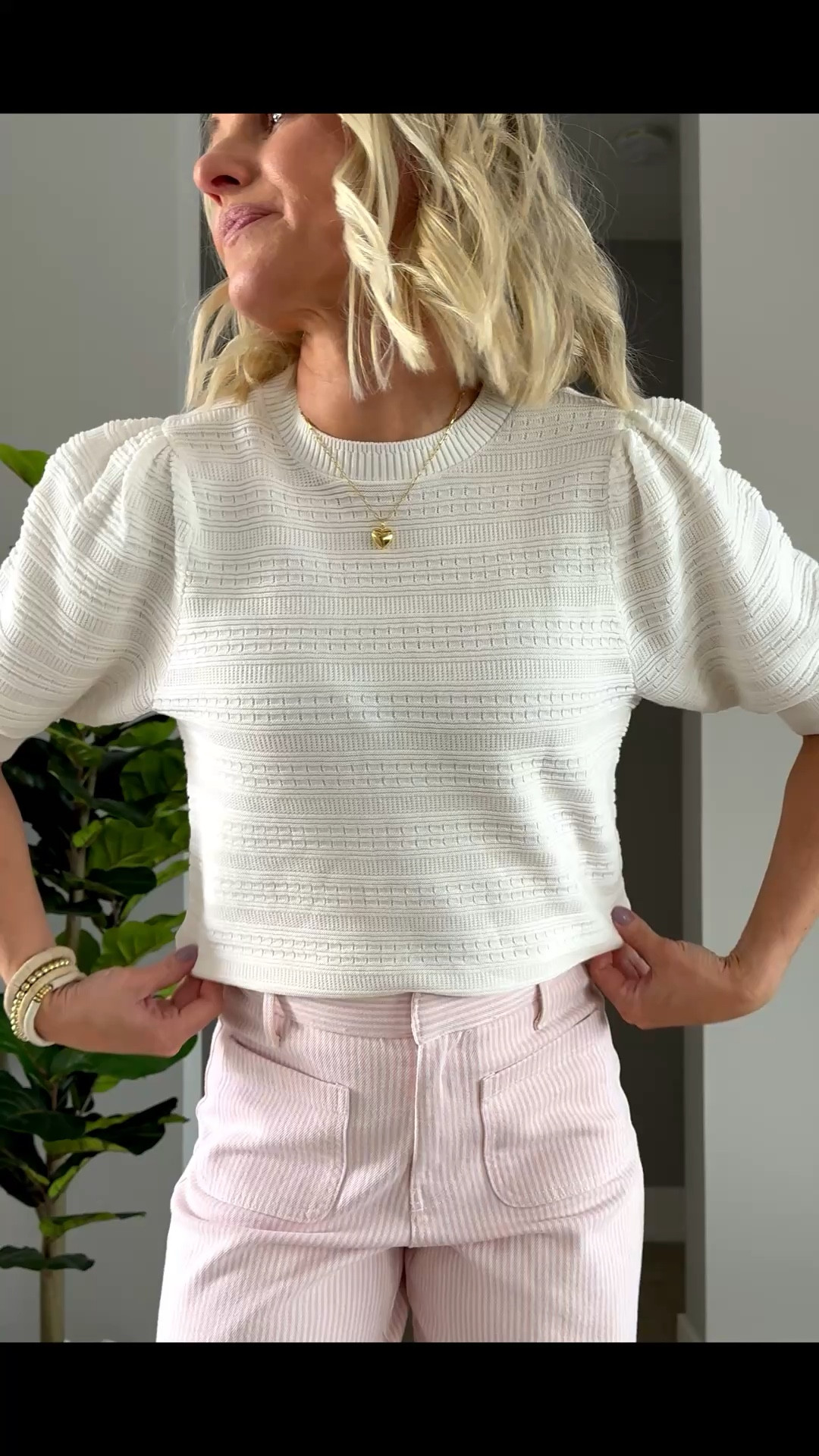 I love a good elevated basic top! This white puff sleeve top from Walmart is perfect for spring! It goes with everything! 
Top- xsmall
Pants- 0

#LTKPetite #LTKspring #LTKOver40