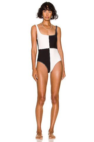 Anna Colorblock One Piece Swimsuit | FWRD 