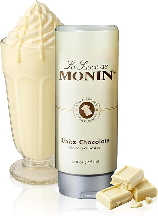 Monin - Gourmet White Chocolate Sauce, Creamy and Buttery, Great for Desserts, Coffee, and Snacks... | Amazon (US)