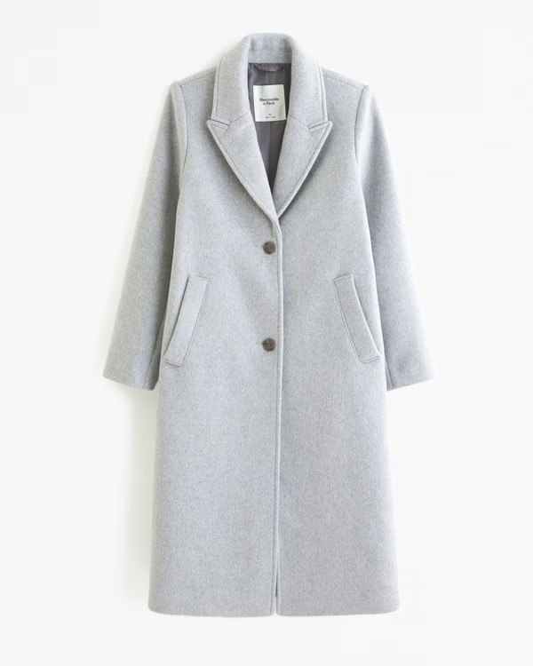 Women's Tailored Topcoat | Women's Coats & Jackets | Abercrombie.com | Abercrombie & Fitch (US)