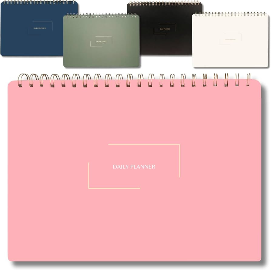 Undated Daily Planner | 8.25” x 11.75” Work To-Do Notebook | ADHD Academic Organizer | Multi-... | Amazon (US)