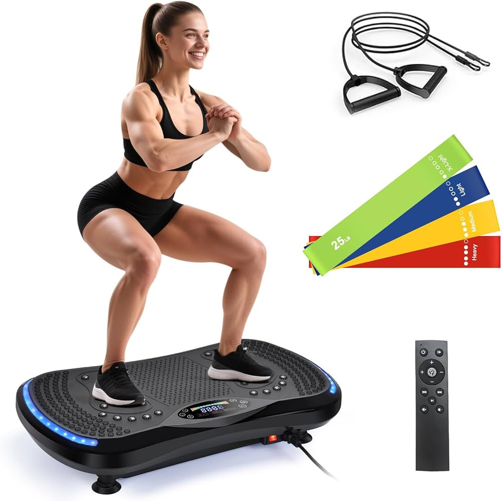 Vibration Plate Exercise Machine for Lymphatic Drainage, Vibration Machine for Full-Body Weight L... | Amazon (US)