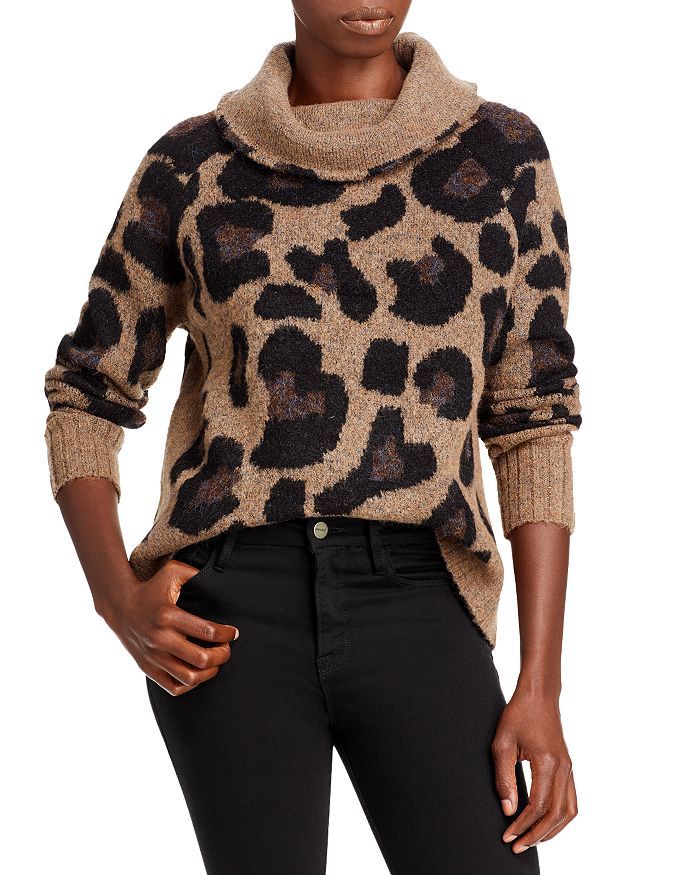 Leopard Pattern Turtleneck Sweater - 100% Exclusive | Bloomingdale's (US)