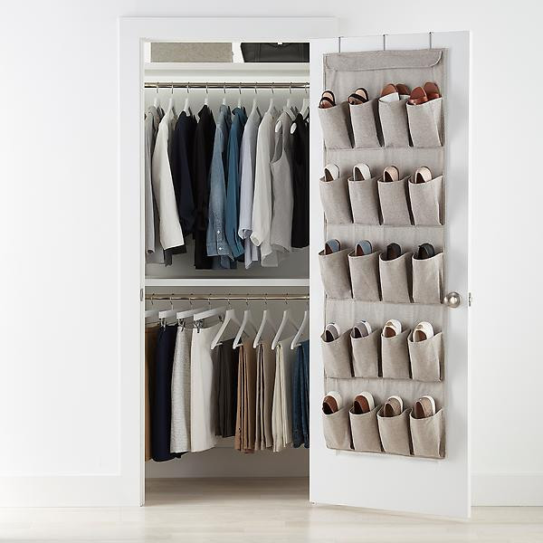 20-Pocket Eco-Fabric Over the Door Shoe Bag | The Container Store