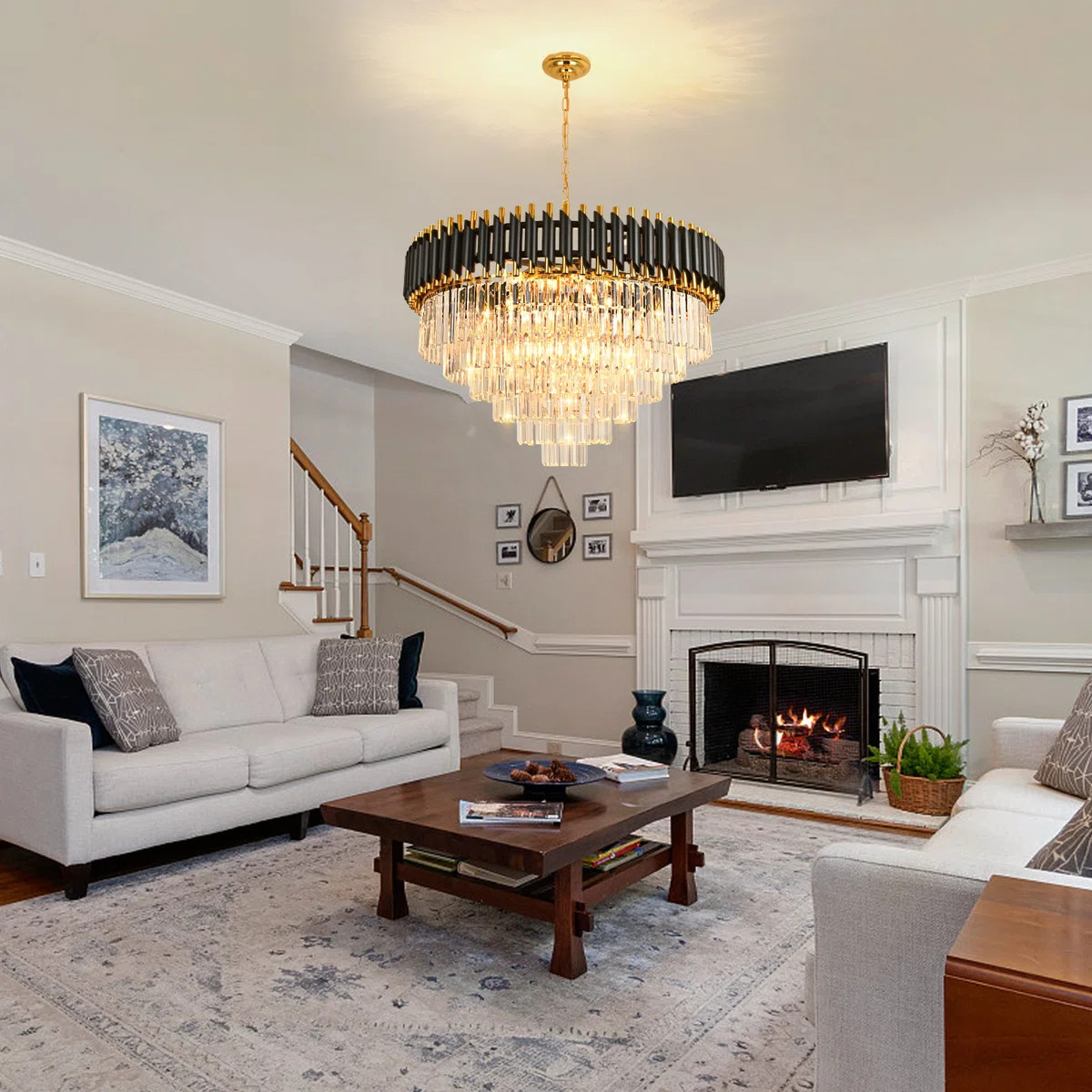 Melar 17 - Light Dimmable Tiered Chandelier | Wayfair North America