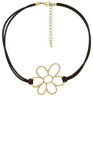 Fleur Choker in Gold | Revolve Clothing (Global)