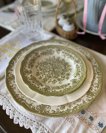 Elevate any ordinary table through the use of these and vintage dishes!
Mix and match them for a super unique, one-of-a-kind Spring table setting!

#LTKfindsunder50 #LTKhome #LTKSeasonal