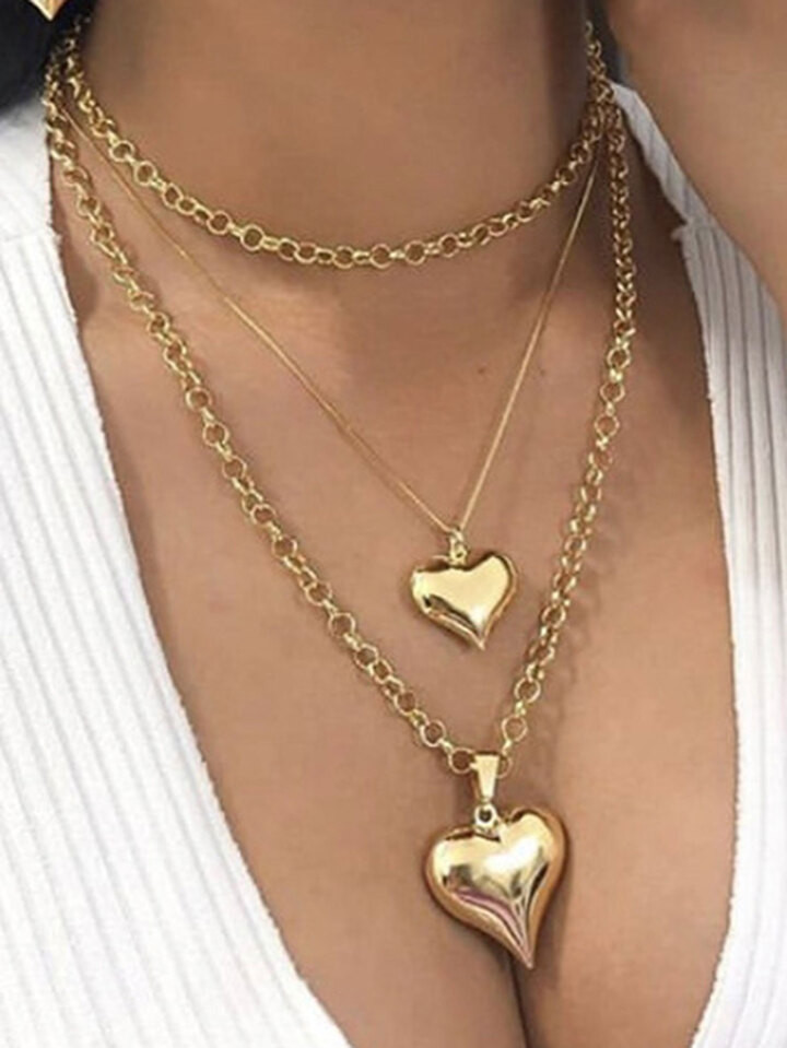 Heart Charm Layered Necklace | SHEIN