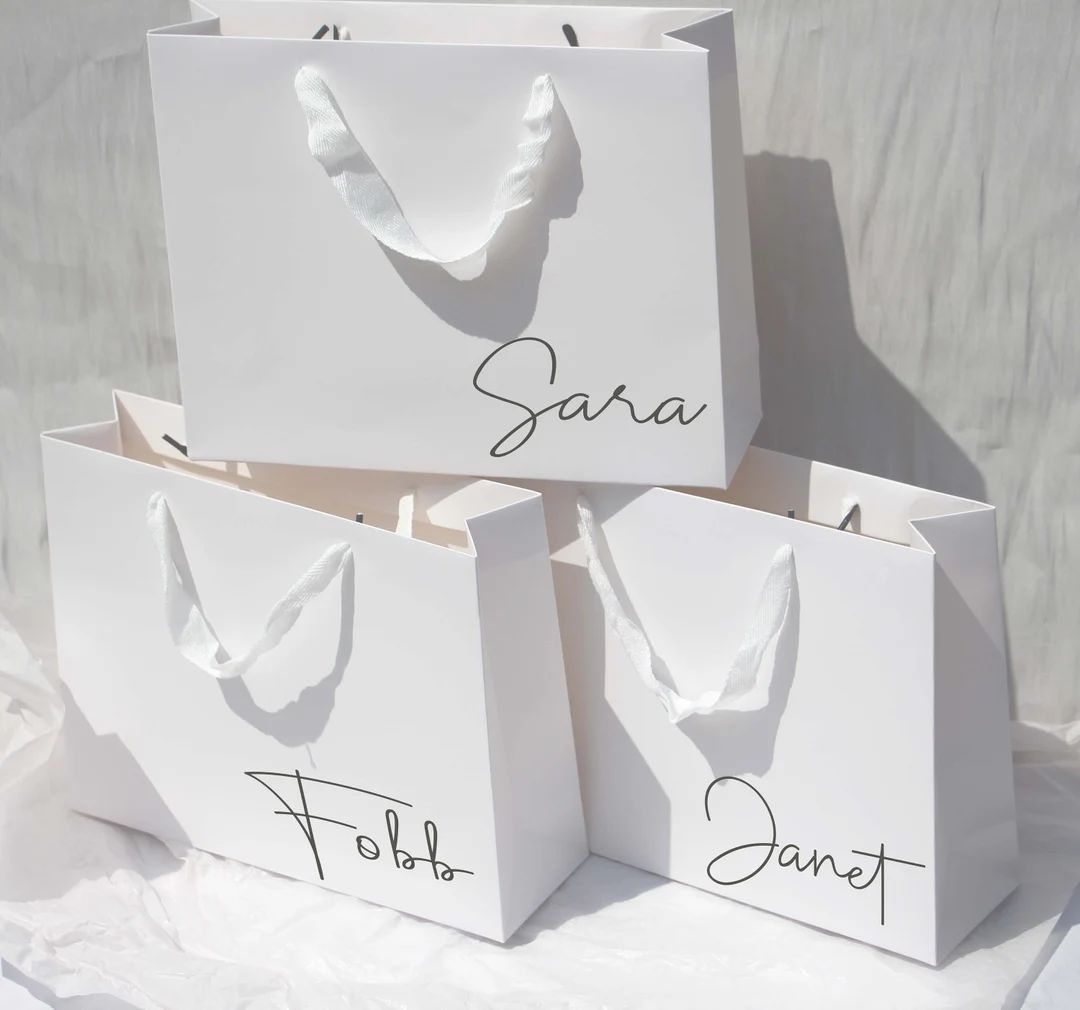 Personalised Bridesmaid Gift Bag - Bridesmaid Bag - Maid Of Honour - Gift Bag - Thank You Bags - ... | Etsy (US)