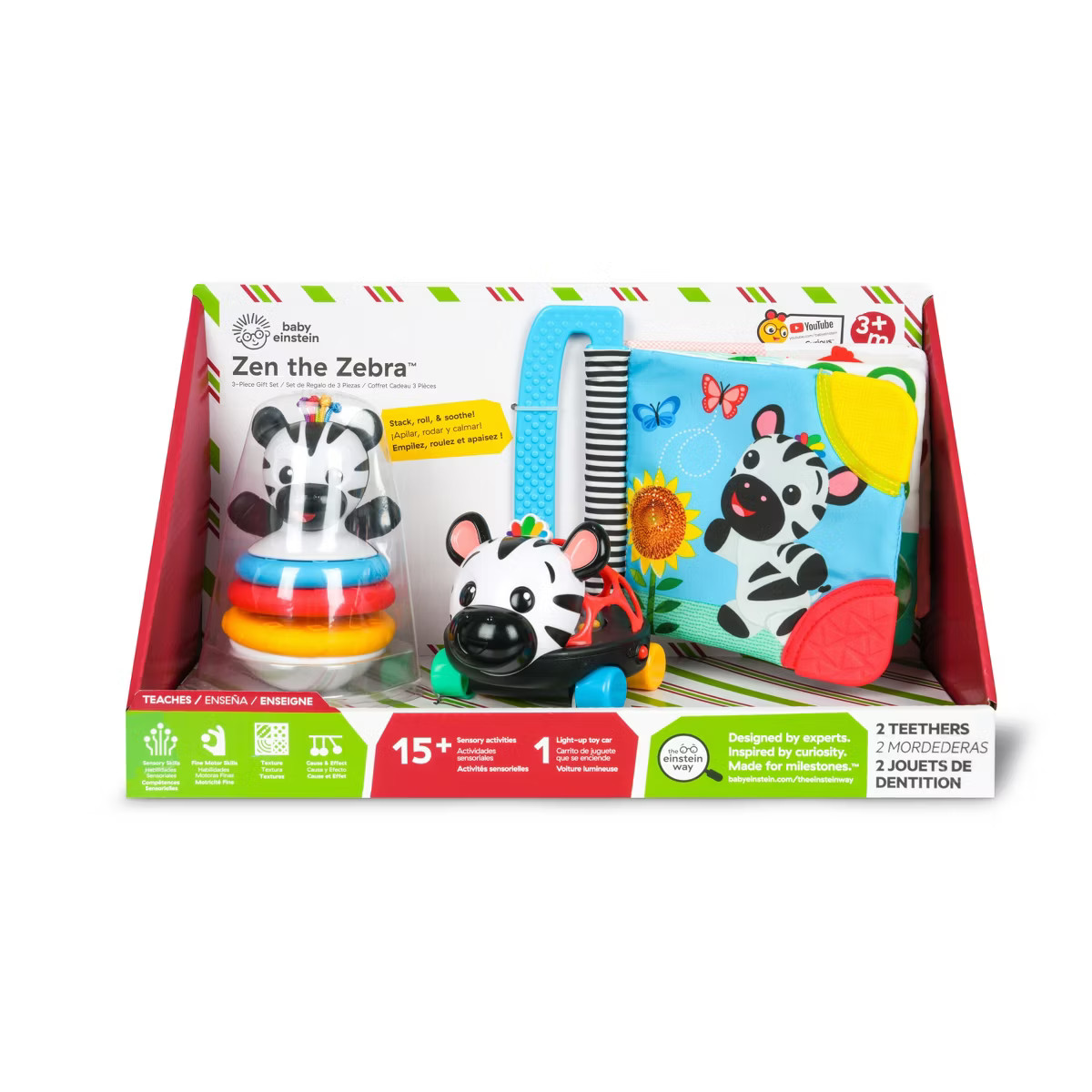 Baby Einstein Zen the Zebra Holiday Gift Set - 3pc | Target
