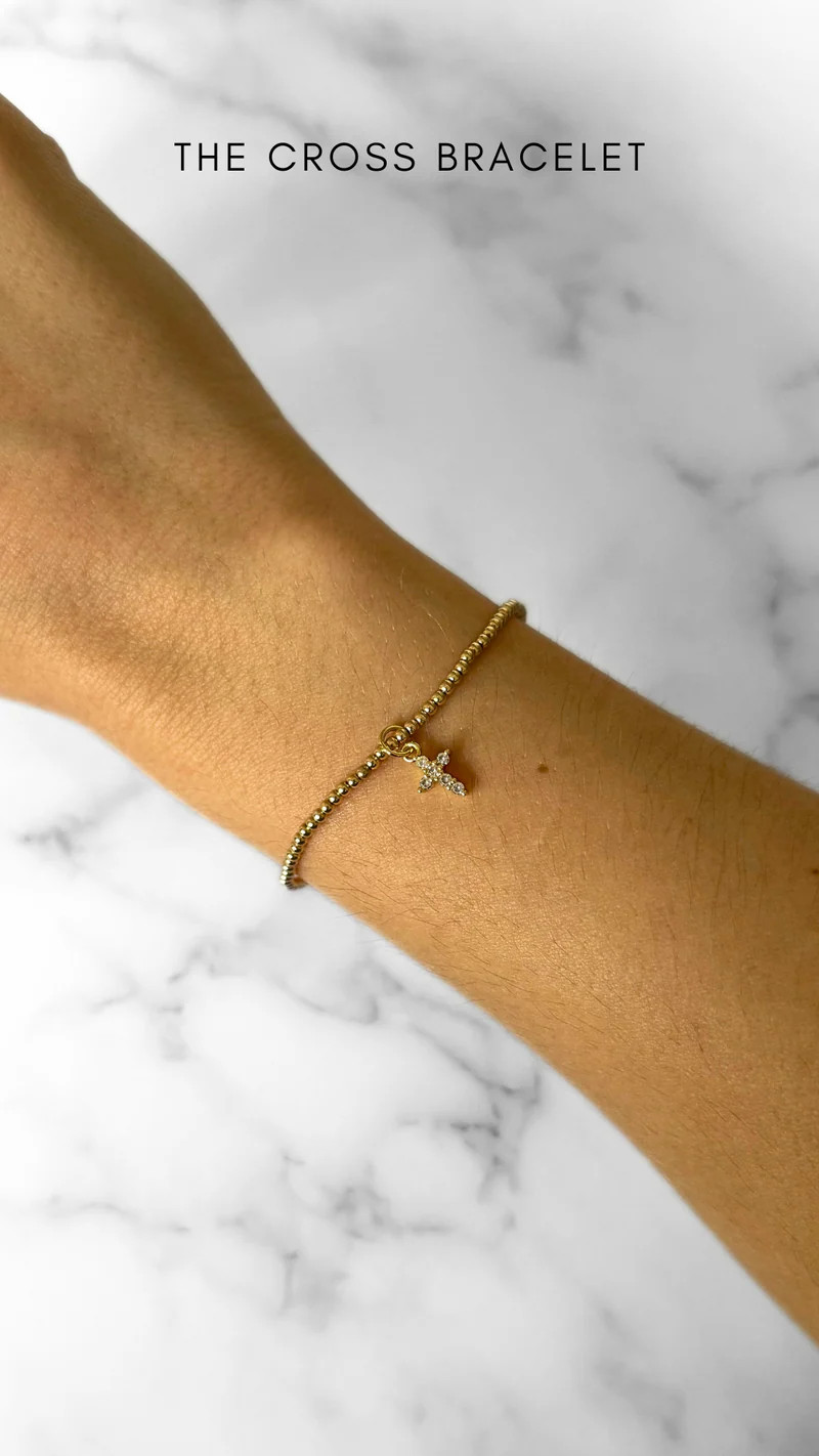 THE CROSS CHARM BRACELET | Erica Woolston