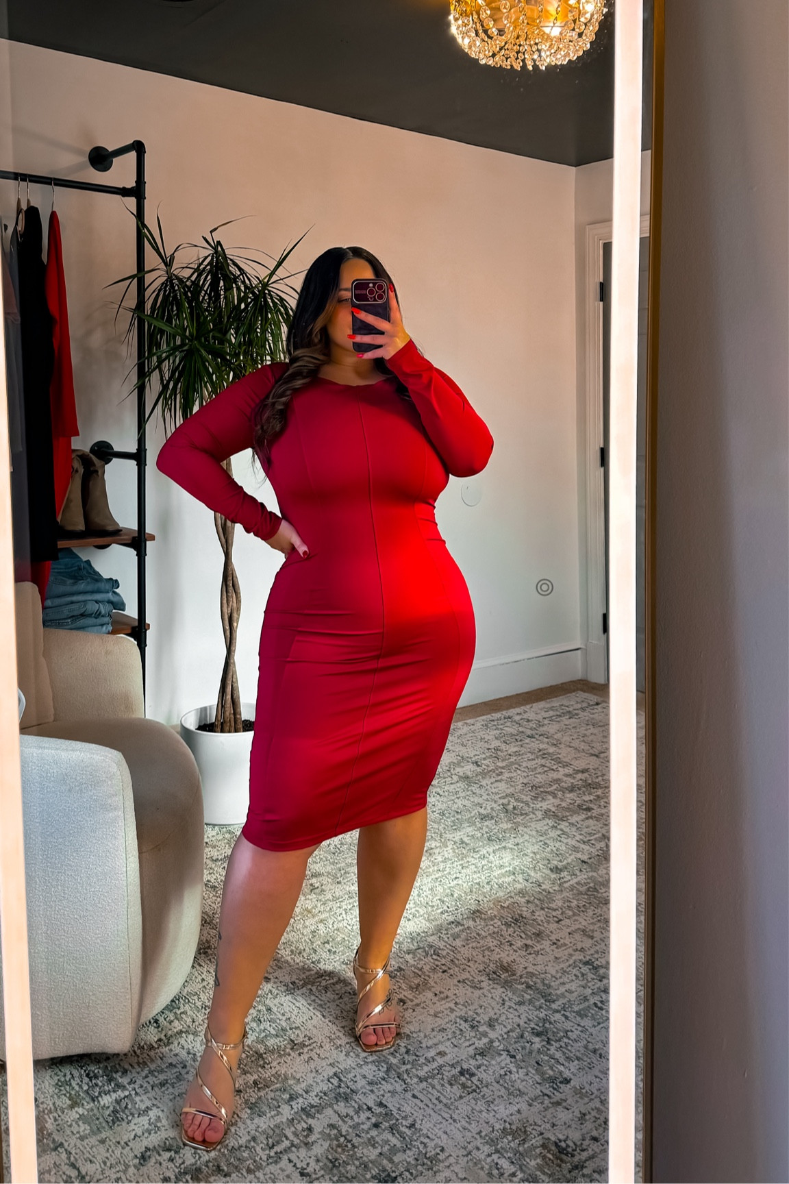 Backless dress with built in Shapewear , shown in size XXL 

5’2” / 230 lbs / size 14-16 / 38J 

Midsize holiday outfit ideas 

#LTKMidsize #LTKPlusSize #LTKHoliday