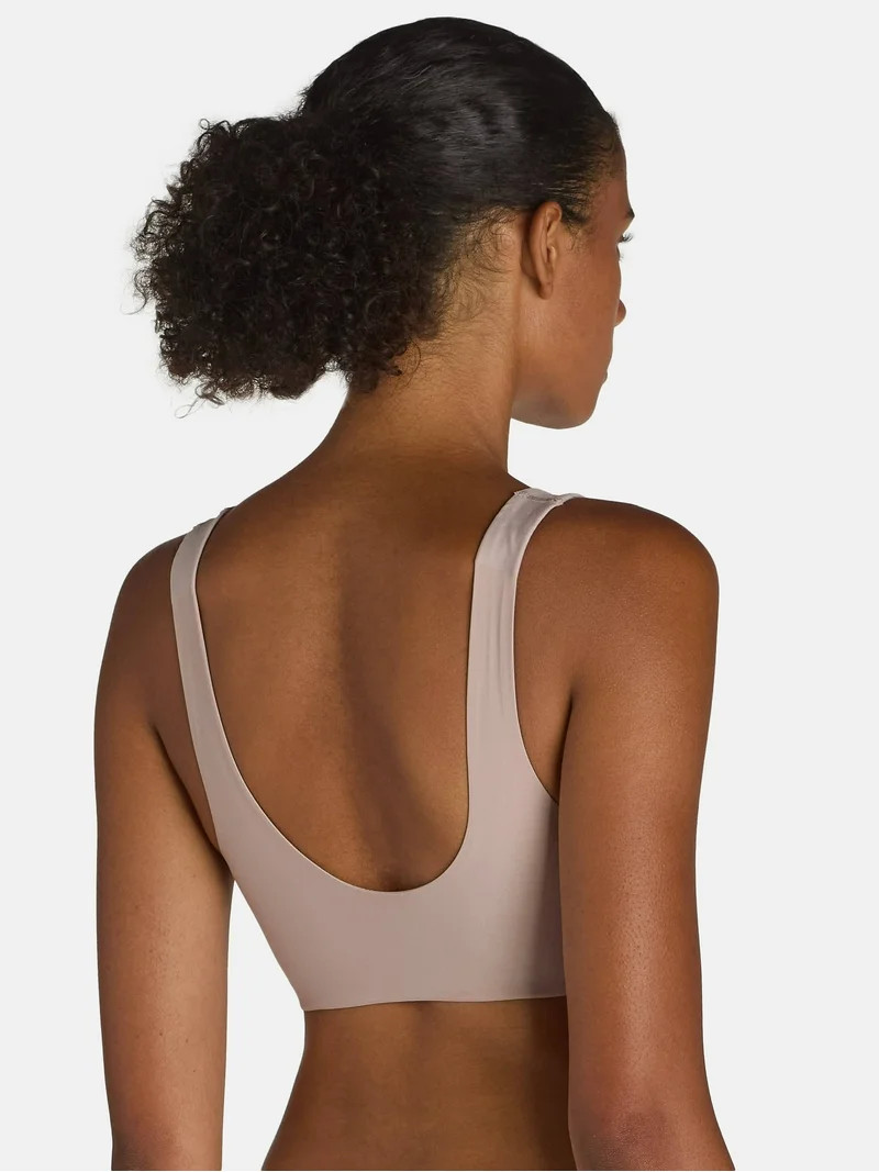 No Boundaries Wire-Free Bonded Square Neck Bra, Sizes XS to XXXL | Walmart (US)