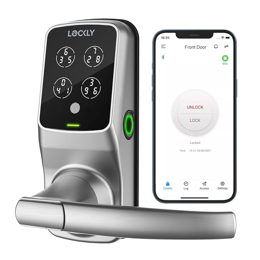 Lockly Secure Plus Bluetooth Smart Door Lock, Keyless Entry with PIN Genie® Digital Keypad, 3D B... | Amazon (US)