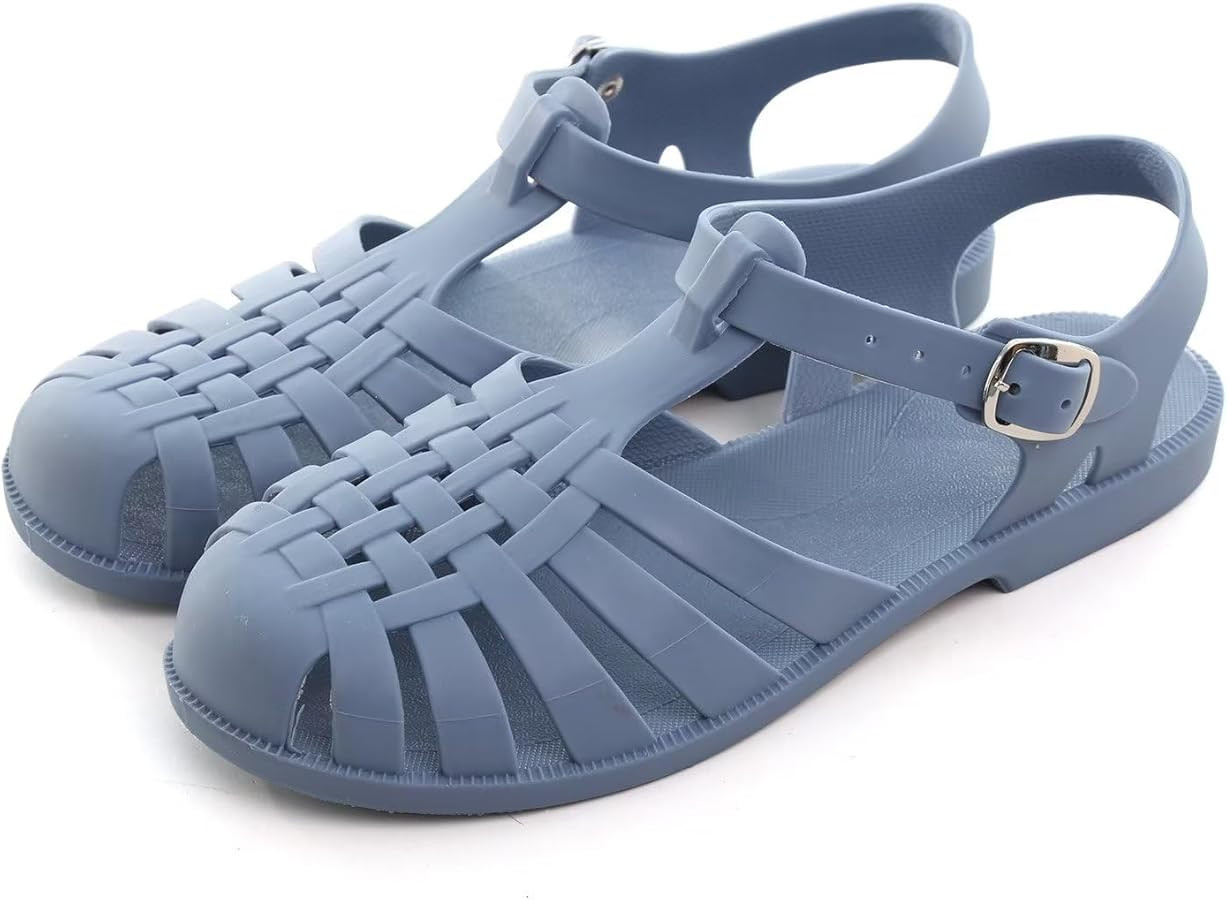 Hee grand Crystal Jelly Heel Sandals For Women Summer Beach Jelly Shoes | Amazon (US)
