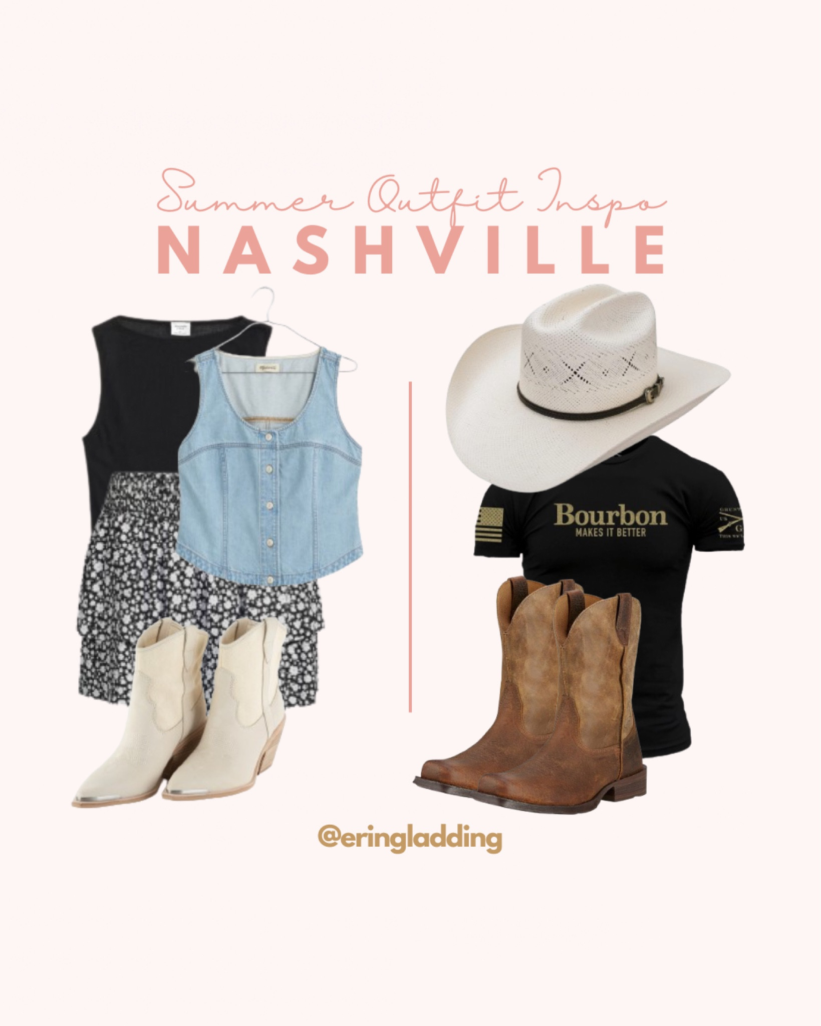 His and her country concert, date night or Nashville outfits. My hubby loves these very basic Grunt Style shirts. I feel like they’re an elevated casual look and I always tell him to wear them when it’s dinner. ;) Fathers Day gift idea!

#LTKstyletip #LTKFestival #LTKGiftGuide