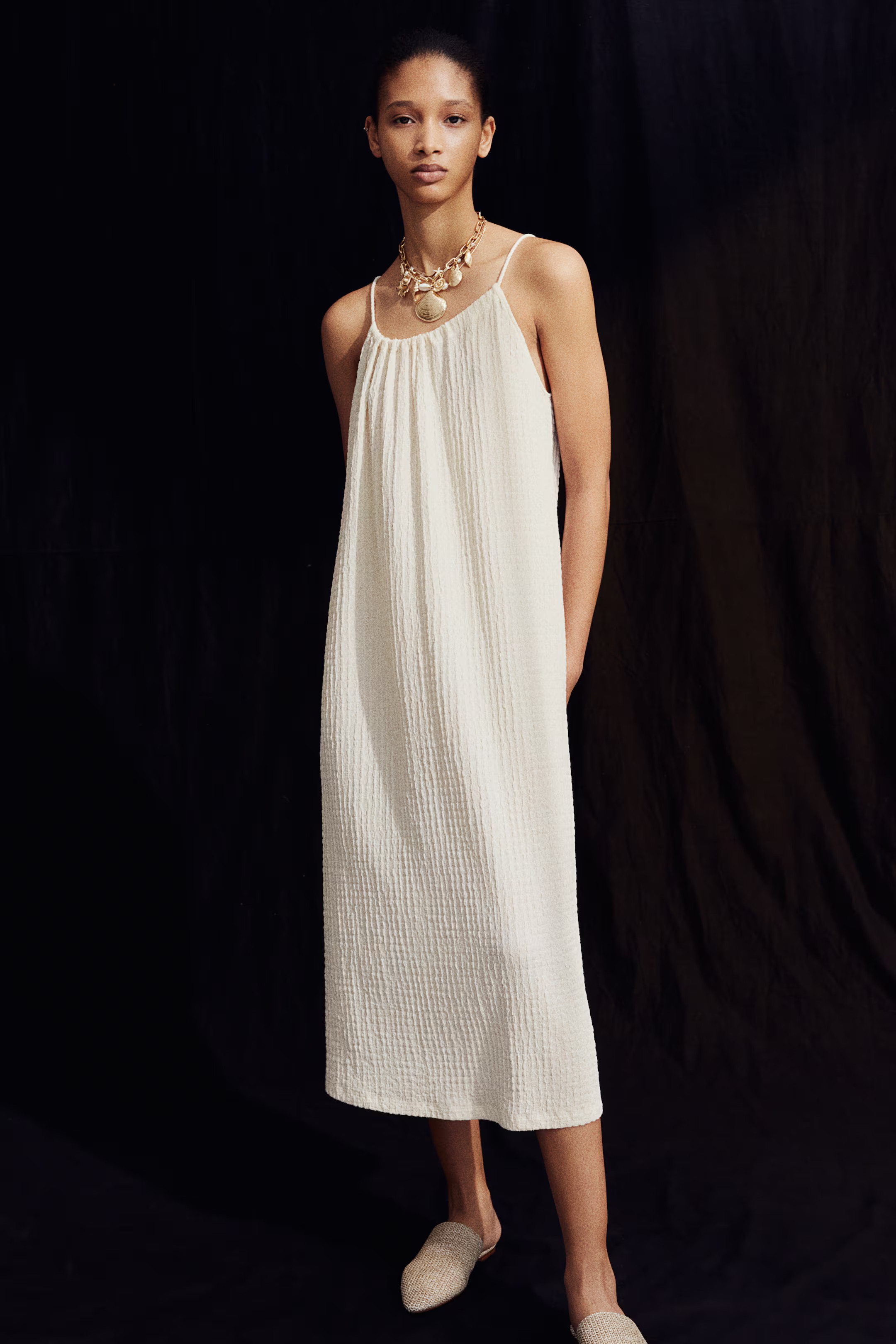 Textured Jersey Sleeveless Dress | H&M (US + CA)