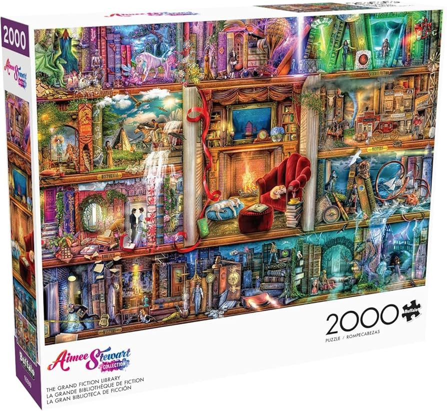 Buffalo Games - Aimee Stewart - The Grand Fiction Library - 2000 Piece Jigsaw Puzzle for Adults -... | Amazon (US)