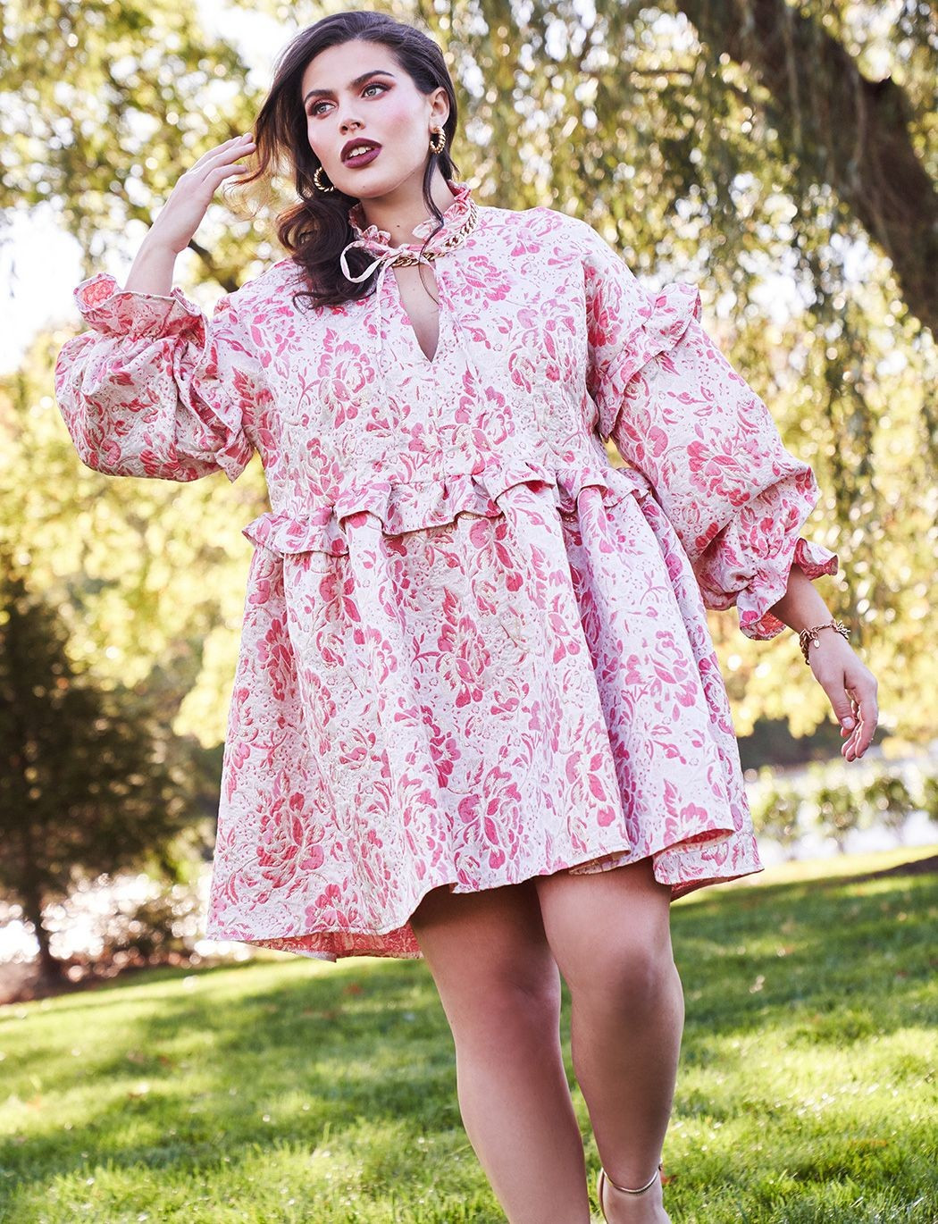 Jacquard Day Dress | Eloquii