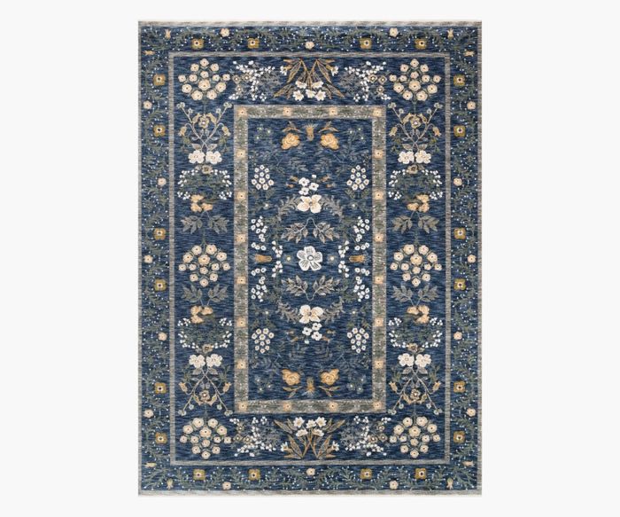 Kismet Arabesque Navy Power-Loomed Rug | Rifle Paper Co. | Rifle Paper Co.