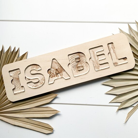 Acrylic Name Puzzle, Custom Name Puzzle, Montessori Toy Puzzle, Acrylic Puzzle, Unique Name Puzzl... | Etsy (US)