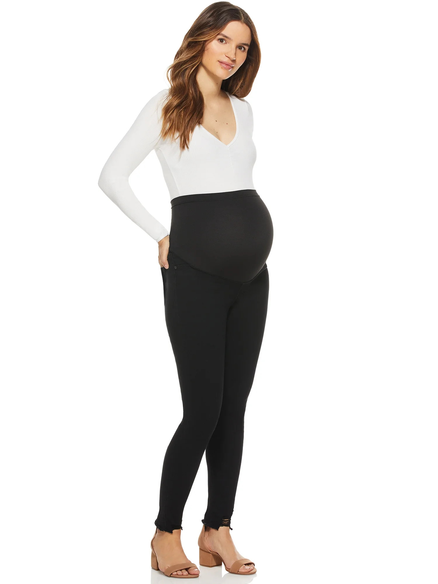 Sofia Jeans by Sofia Vergara Women's Maternity Rosa Curvy Jeans with Full Belly Band - Walmart.co... | Walmart (US)