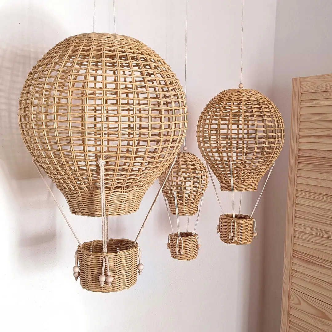 Hot Air Balloon Nursery Decor, Boho Playroom Decor, Mobile - Etsy | Etsy (US)