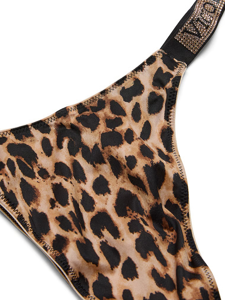 Buy Shine Strap Lace Crotchless Brazilian Panty, Black - Order Brazilian online - Victoria's Secr... | Victoria's Secret (US / CA )