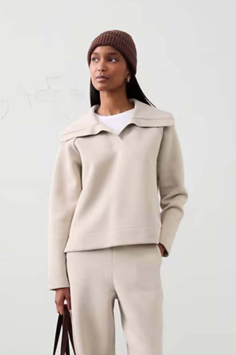 ON SALE, 20% off - collared sweatshirt, the collar really ups the style of this sweatshirt making it so versatile 


#bananarepublic #salefinds #sweatshirt #collaredsweatshirt #LTKU #LTKOver40 #preppy

#LTKFindsUnder50 #LTKSaleAlert #LTKSeasonal