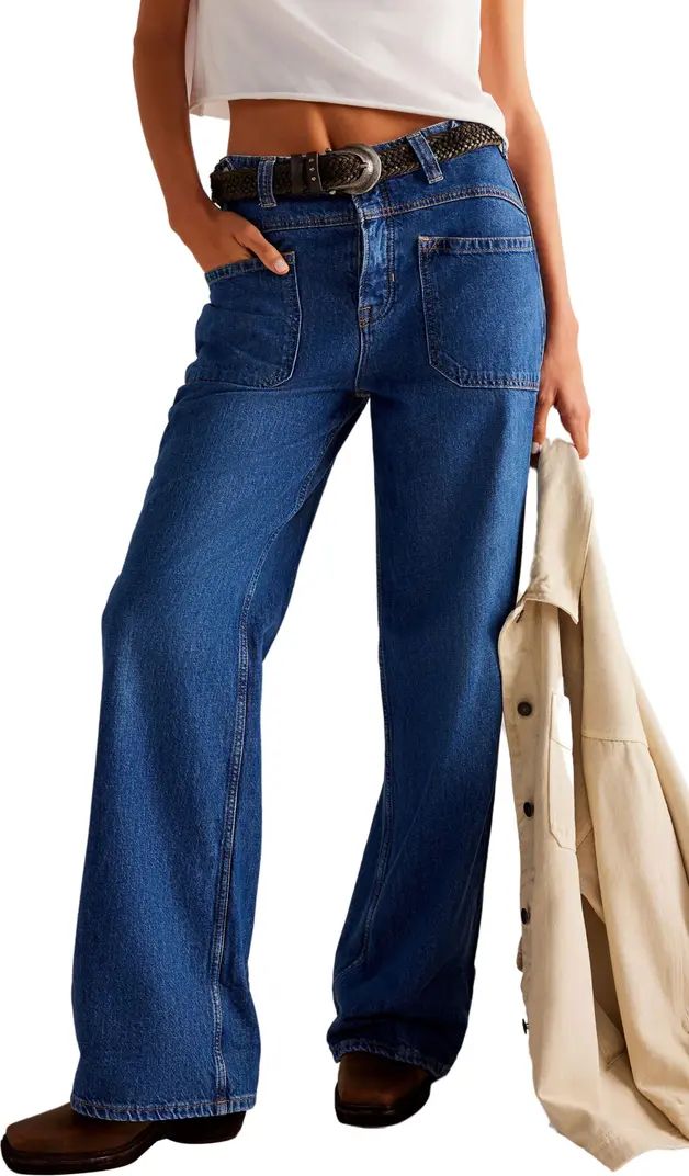 We the Free Palmer Cuffed Baggy Jeans | Nordstrom