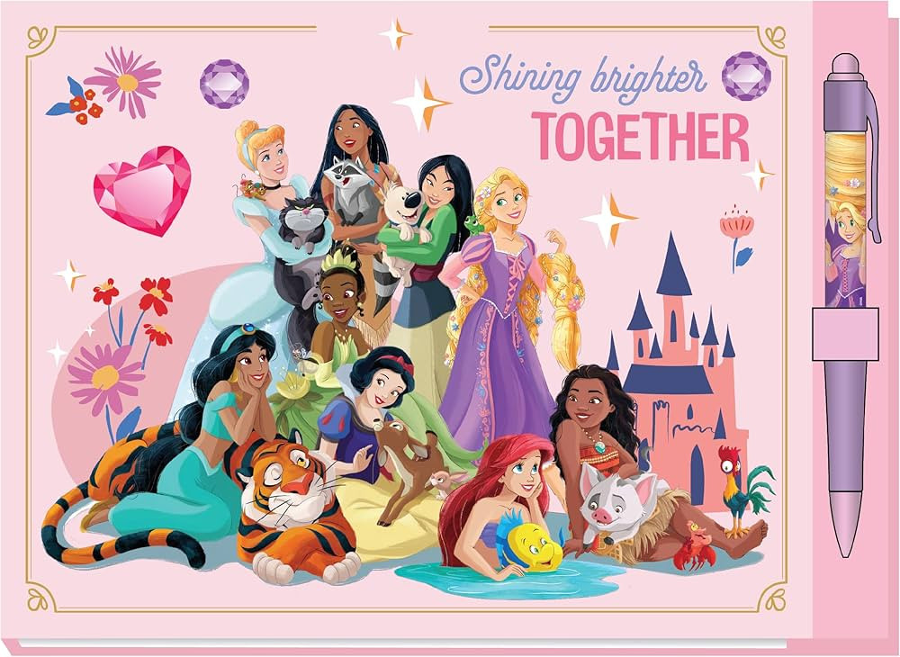 Disney Princess Autograph Book with Pen, Deluxe Character Signature Notebook for Theme Parks | Amazon (US)