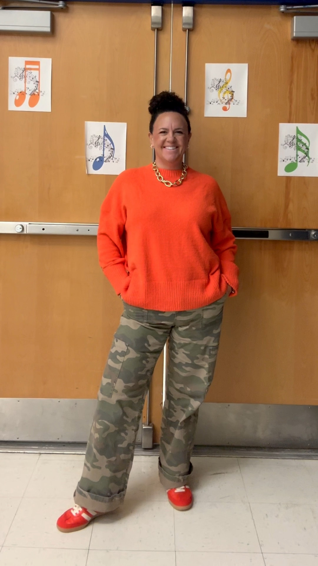 I’m 5’4, 172lbs
Sweater: L
Pants: M
Sneakers: TTS

#LTKPetite #LTKMidsize #LTKOver40