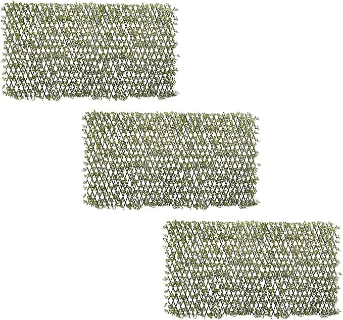 Windscreen4less 3PCS Artificial Expandable Buxus Leaf Faux Leaves Privacy Fence Screen for Outdoo... | Amazon (US)